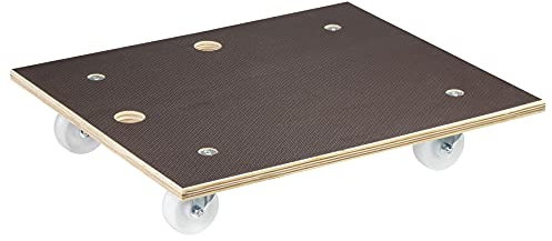 Wagner Transporthilfe MM 1103 I 59 x 49 x 11 cm - Tragkraft 250 kg - für schwer beladene Kisten, Geräte & Möbel I Griffmulde I rutschfeste Oberfläche I FSC®-Zertifiziert - 20110301