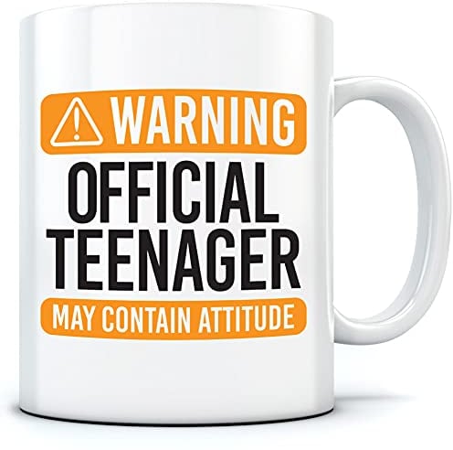 HotScamp Official Teenager Tea and Coffee Mug - Boys and Girls Birthday Presents - Funny Mugs for Teenagers - 13th Birthday Cool Stuff for Boys and Girls - Ceramic Tea Cup for Teens