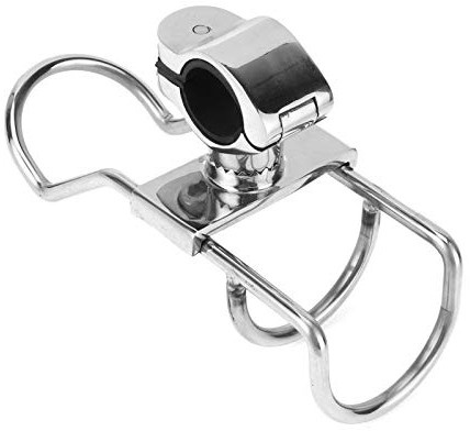 Akozon Angelrutenständer, Angelrutenständer Angelrutenständer Boot Angelrute Clip Bootsrutenständer Angelrutenständer Rutenhalterung Stützbasis Edelstahl Marine Hardware
