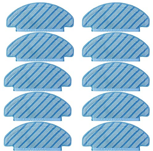 10 PCS Mopping Pads Accessories For Ecovacs Deebot Ozmo T8 AIVI T8 Max T8 T8+ Series/ T9 /T9 AIVI, N8 Pro Plus/ N8 Pro, for Yeedi Vac/Yeedi Vac Max/Yeedi Vac Station Robot Vacuum Replacement Parts