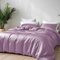 LINENWALAS 100% Natural Bamboo 3-Piece Duvet Cover Set with Zipper and Corner Ties- Softest Cool Bedding Perfect for Skincare (King, Lilac)