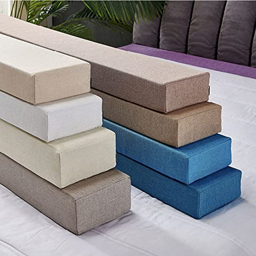 HIILU Individuelle Größe, Bett-Wandlückenfüller, langes weiches Bettkopfteil-Lückenfüller, bequemes Armlehnenkissen, waschbares Nackenrolle, Bettbrücke gepolstert