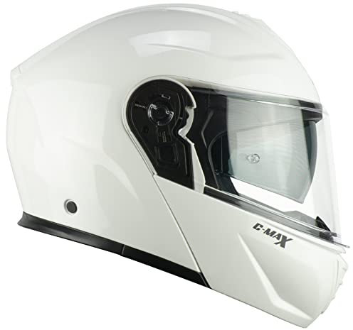 CGM Casco modulare, 569A C-MAX MONO, Bianco,XS (53-54cm)