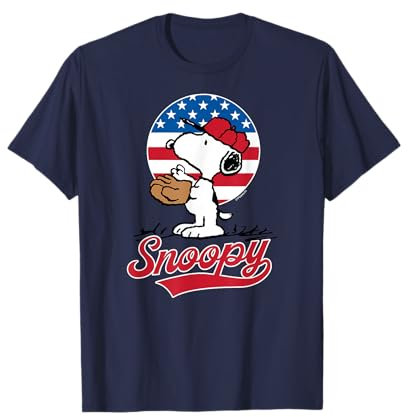 Peanuts – Snoopy Americana Baseball T-Shirt