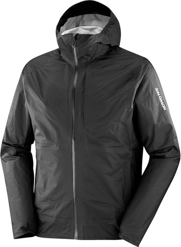 Salomon Herren Bonatti Waterproof Jacke, tiefschwarz, L