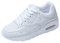 JOMIX Scarpe da Ginnastica Donna Sneakers Casual Sportive Corsa Leggero Fitness Running Camminata Cuscino Air Respitabile SD138-13 (Bianco, 36)