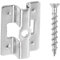 Lot de 100 clips de terrasse, en acier inoxydable, avec vis, WPC, en acier inoxydable, de 6 à 9 mm, pour fermeture de sol en bambou (7 mm)