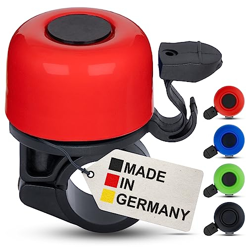 Fahrradklingel Kinder - Rot - Fahrradklingel Kinder Jungen - Klingel Fahrrad Kinder, Klingel Kinderfahrrad, Kinder Fahrradklingel - Made in Germany