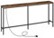 MAHANCRIS Console Table with Power Outlet, 180 cm Narrow Sofa Table, Industrial Entryway Table with USB Ports, Behind Couch Table or Entryway, Hallway, Foyer, Living Room, Rustic Brown ACTHR18KE01V