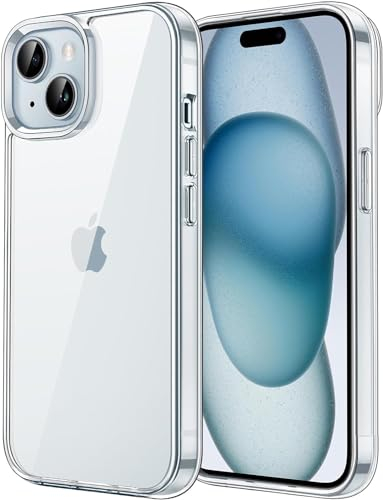 Klar Silikon Hülle für iPhone 15 Plus Transparent Ultra Dünne klare weiche TPU Handyhülle Flexible Crystal Clear Case Cover Bumper Rückseite (HD Klar)