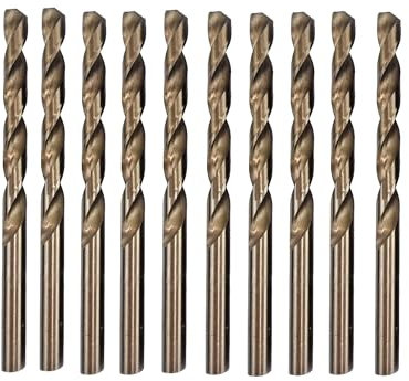 Generic 1-10MM 10 PCS MICRO HSS PRO TITANIUM COATED COBALT JOBBER STAINLESS STEEL DRILL BITS SET METAL WOOD PLASTIC UK (7mm)