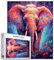 Elefantenpuzzle für Erwachsene 1000 Teile Graffiti-Puzzle Kunst 27 x 20 Zoll Bunte DIY-Puzzles für Heimdekoration Familienpuzzle Perfekt für Spieleabende