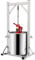 Presse à vin et à cidre - Dispositif de presse-raisins hydraulique en acier inoxydable - Presse-fruits manuel - Presse-fruits - Presse-fruits - Jus de grenade - Presse-fromage en acier inoxydable
