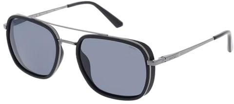 INVU. Klassische Sonnenbrille für Herren, Ultra Polarized, IB12510B, Gun Metal Glänzend