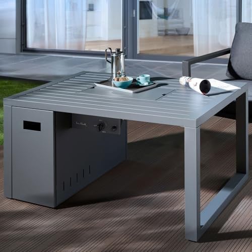 Buschbeck Loungetisch 'Lagos', grau, ca. 115 x 75 x H58 cm