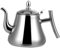 MUCKLILY 1Pc Stainless Steel Water Heating Kettle Retro Design for Home Hotel Restaurant Use Scalding Removable Filter Elegant Tea Boiling