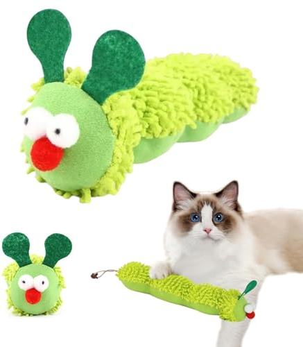 Billowvolve Katzenspielzeug Katzenminze Spielzeug Selbstbeschäftigung Interaktives Katzenkissen Katze Dental Spielzeug für Die Katzen Zahnpflege Zähne Reinigung