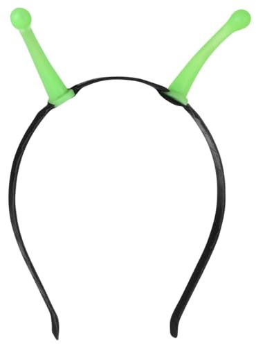 BESPORTBLE Leuchtendes Haarband, Halloween-Party-Haaraccessoire, grünes Plastik-Haarband, 18 x 15 cm, 1 Stück