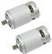 CHANCS Motor eléctrico 550 9 dientes CC 10.8V de alta velocidad de par grande para taladro eléctrico de mano herramienta de jardín 2 unidades