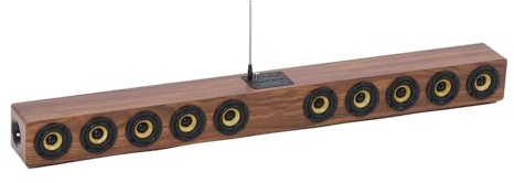 Luocute Wood Wireless Soundbar Speaker, 50W 88cm Multifunctional 360° Surround Sound HiFi Bluetooth 5.3 Computer Soundbar Speaker,
