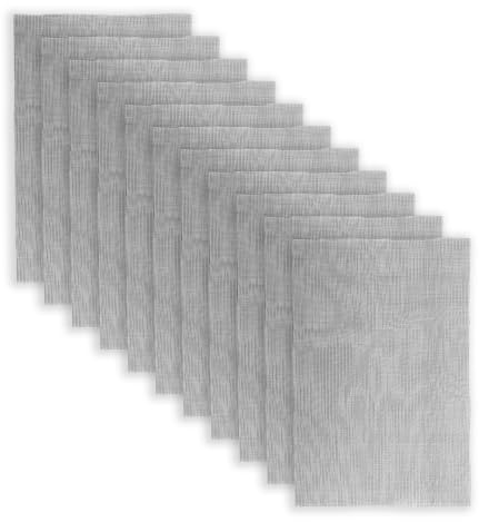 Lotsdonxia 10 Pcs Flower Pot Hole Mesh Pads, 11.8 x 7.8 Inch Rectangular Polyethylene Drainage Netting Mats for Bonsai and Plant Pots, Soil Retention and Drainage Enhancement