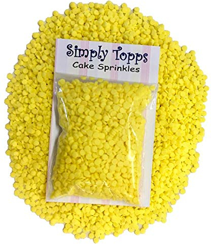 Yellow Mix Confetti Edible Sugar Sprinkles 25g Cake & Cupcake Decorations