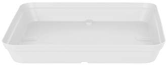 ARTEVASI Sottovaso Quadrato Capri 40 cm Bianco