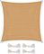 CelinaSun Sonnensegel inkl Befestigungsseile HDPE Basic Quadrat 3 x 3 m sandbeige Sonnenschutz atmungsaktiv