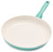 GreenPan Rio Healthy Ceramic Nonstick 12 Frying Pan Skillet, PFAS-Free, Dishwasher Safe, Turquoise