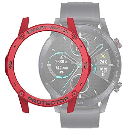 DaMaiFeng Lin-L for Huawei Honor Magic 2 46mm Smart Watch TPU Cas de Protection, Couleur: Rouge + Noir Boîtier de Montre Intelligent
