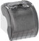Relaxdays Porta Carta Igienica con Ripiano e Copertura, Portarotolo in Plastica HxLxP: 15 x 13,5 x 15cm, Grigio/Bianco