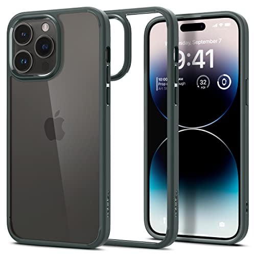 Spigen Ultra Hybrid Case Compatible with iPhone 14 Pro - Abyss Green