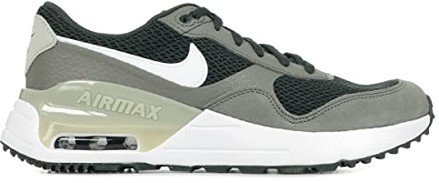 NIKE Air Max Systm (GS), Children's and Youth Trainers, Dk Smoke Grey White Flat Pewter, 3 UK
