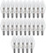 NCC-Licht 25 x Halogen Leuchtmittel Kerzen 28W fast 40W E14 klar warmweiß 2700K dimmbar 2000h