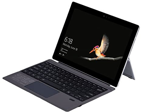 Type Cover für SurfacePro 7 Plus 2021 Pro 7 2019 Pro 6 2018 Pro 5 2017 Pro 4 Pro 3 12,3-Zoll-Tablet, Kabellose Bluetooth-Tastatur mit Touchpad, 7-farbige