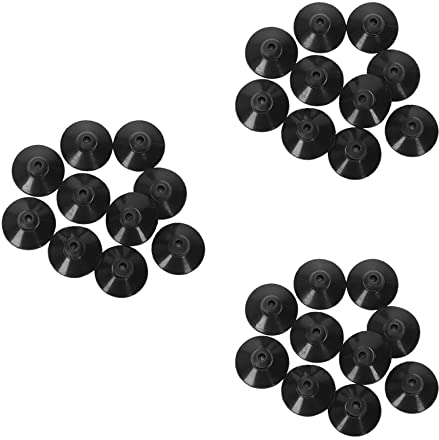 Dawafit 30 x Schwarz Gummi 27mm Saugnapf Clip Saugnapf für Aquarium Pumpe