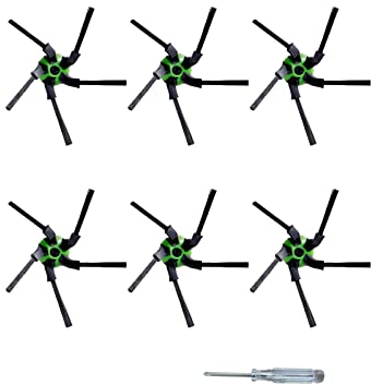 PELLYDA Lot de 6 brosses latérales, pièces de rechange pour aspirateurs IRobot Roomba S9 (9150) S9+ S9 Plus (9550) série S (lot de 6 brosses latérales à balayage des bords)