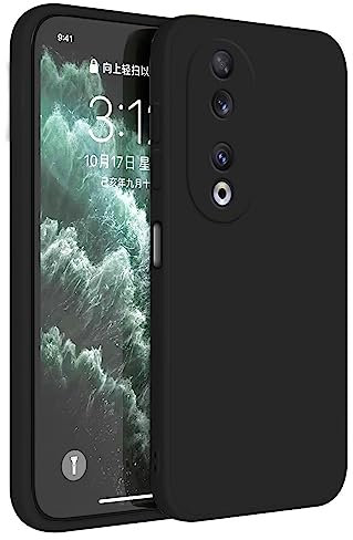Topme Cover per HONOR 90 5G (6.7 Inches) Custodia Case, Protezione Della Pelle Della Custodia in Silicone Tpu - Nero