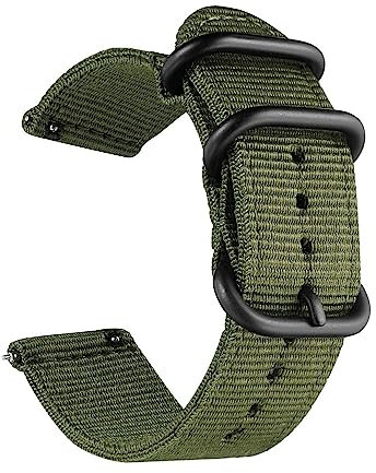 HABITZ Cinturino Smart Watch 20mm 22mm compatibile for Huawei GT 3 Cinturino sportivo in nylon 42mm 46mm compatibile for Huawei GT 2/3 Pro 43mm/Rnner/Watch Buds/2E Bracciale (Color : Groen, Size : H