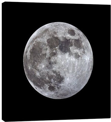 Posterlounge MonarchC Vollmond Leinwandbild 30 x 30 cm