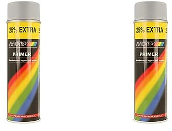 Motip Vaporisateur Apprêt En Spray - 500 ml - Gris (Lot de 2)