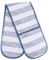 Double Oven Gloves | Heat Resistant To 250C | Independently Tested And Certified | Robinsgate Farm® Extra-Long Length Oven Mitts | Free Recipe Card | UK Brand | Blue and White Stripe (Multi)