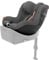 CYBEX Gold Kinder-Autositz Sirona G i-Size Plus, Ohne Base, Ab ca. 3 Monaten bis 4 Jahre, Max. 19 kg, 61 - 105 cm (Ab Geburt / 40 cm mit Neugeboreneneinlage), Lava Grey