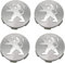 WOAFEY Cache-moyeux avec 4pcs 60mm pour Peugeot 3008 307 408 308S 508L 4008 Course Centre de Roue de Voiture Capuchon Capuchon Côte de Voiture Badge Stickers Emblème Capuchons de Moyeu de Roue,A