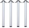 durante Tischbeine aus echtem Edelstahl 4er Set TFD23 höhenverstellbar Höhe 710 mm Durchmesser 60 mm inkl. Montagematerial Möbelfüße Tischfüße Füße für Möbel Esstische Schreibtische UVM.