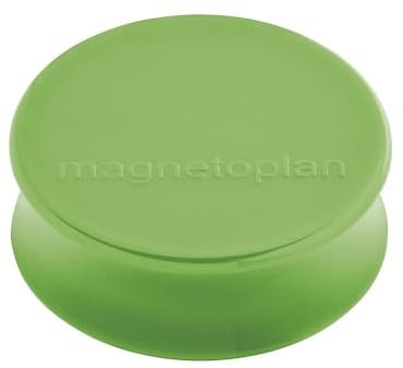 magnetoplan | Magnet | Ø 34 mm | maigrün | magnethaftend | Ø 34 mm, VE 50 Stk, maigrün