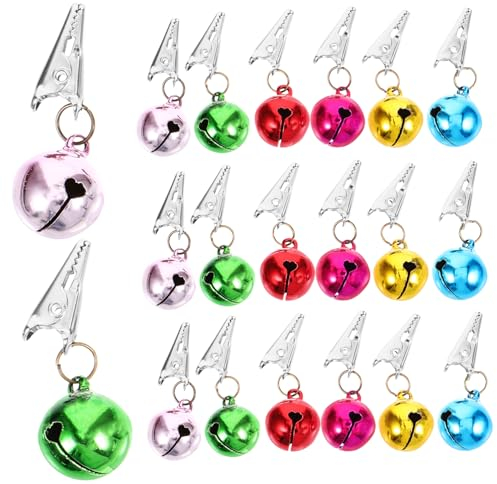 FUNOMOCYA 24St Bart Weihnachtsdekoration Bart-Anhänger DIY Weihnachtsdekorationen Christbaumschmuck Bart Dekoration Bart Haarschmuck Gesicht Klingelclip Gurt Spielereien Weihnachtskugeln