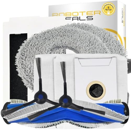 Roboter Deals - Zubehör Set, Ersatzteile Kit für Ecovacs Deebot T30 Pro Omni (2X Beutel, 2X Filter, 2X Seitenbürste, 2X Pad, 1x Hauptbürste)