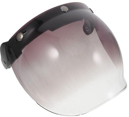 Anneome Visiera Per Casco Moto Retrò Lente Sostitutiva in Pc Resistente Ai Graffi Set Montatura a 3 Fibbie Per Casco Da Moto Per Esterni Ampio Campo Visivo e Design Ergonomico