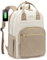 LOVEVOOK Laptop Backpack Women, 15.6 Inch Rucksack Bag for School Travel Business Uni, Large Work Womens Backpacks with Anti-Theft Zipper, Lightweight Ladies Back Pack, Khaki